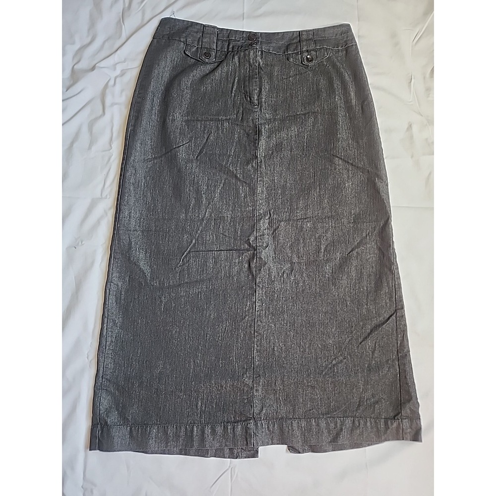 Cato Maxi Jean Skirt 12‎ Denim Western Stretch Ranch Cottagecore Boho Modest